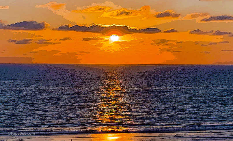 Happiness - Pacific Ocean Sunset October 2019